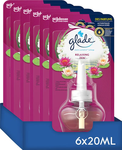 Glade Electric Scented Oil - Relaxing Zen navullingen - Elektrische Luchtverfrisser - 6 x 20ML