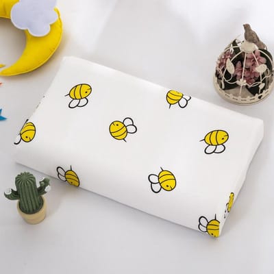 Taie d'oreiller en coton doux Taie d'oreiller en latex pour enfants Housse d'oreiller en caoutchouc à mémoire de forme dessin animé pour bébé Housse de coussins dinosaure Décoration de la maison 27x44cm