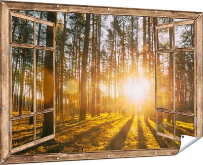 Gards Tuinposter - 90x60 cm - Tuindoek - Tuindecoratie - Wanddecoratie buiten - Tuinschilderij