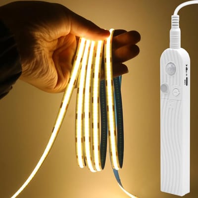 LED Strip - Verlichting met Sensor - Kast en Trap - Bewegingsgevoelig - 2 Meter - Warm Wit