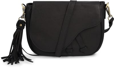 Bag2Bag Elegante Leren Crossbody Tas/ Schoudertas Kent Black