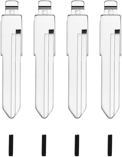 Dailygoody - Afstandsbediening Sleutel Blade - HU49 - Vervangingssleutel voor VW T4 - Zilver - Flip Key Blade - Auto Sleutelblad - Geschikt voor