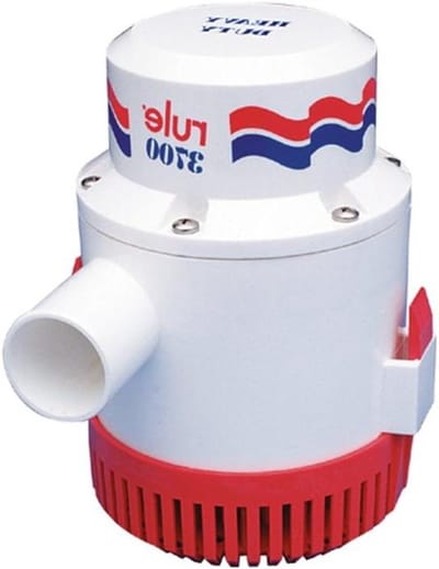 Bilge Pomp - Waterpomp Boot - Watersport Ondersteuning - Niet-automatisch Model - 3700 GPH - Wit/Rood
