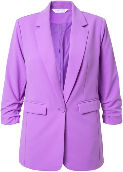 Angel of Style - Dames - Blazer open model reverskraag lange mouwen - Paars - Maat 46