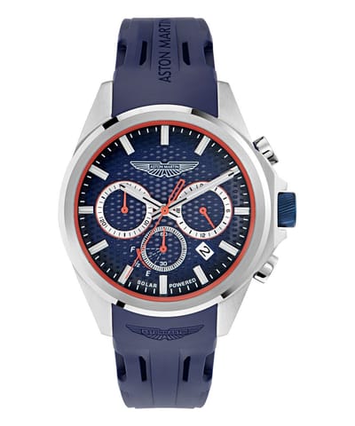 Aston Martin Thrill HLC W MTRH2S607 Horloge - Siliconen - Blauw - Ø 44 mm