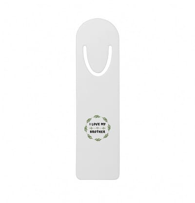 Hacebo® - I love my brother metalen boekenlegger - Broer - liefste broer - verjaardag - cadeautje voor broer - broer artikelen - kado - geschenk Bladwijzer boekenleggers - 12.7 cm x 3.2cm