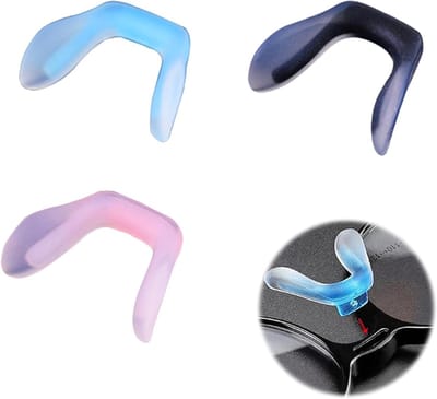 Allecto Plus - Zachte Antislip Neuspads Brillen - 3 Stuks - Universeel - Bril en Zonnebril - Comfortabel Dragen - Economisch Voordelig