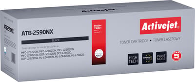 Activejet ATB-2590NX toner voor Brother printers; Vervanging Brother TN2590XL; Supreme; 3000 pagina's; zwart)