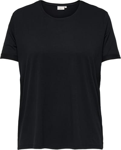ONLY CARMAKOMA Dames T-Shirt Korte Mouw Ronde Hals Curvy Grote Maat Top
