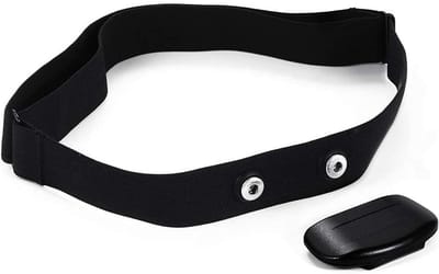 Hartslagmeter Borstband - Sporthorloge Accessoire - Trainingsmonitoring - Verstelbare Pasvorm - 90-130 cm - Zwart