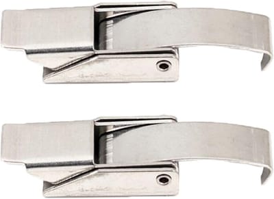 RVS Rocker Lock Set van 2 Stuks, 75mm Lengte, Veerstaal Haak Klemmen voor Deuren, Gereedschapskisten en Koffers