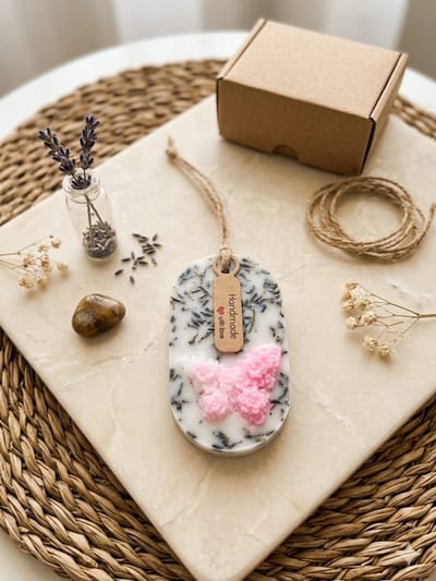 Handgemaakte Geurzeep Vlinder - Lavendel & Bloemen - Natuurlijke Zeep Cadeau