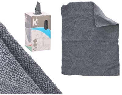 25x Microvezel Doek in Doos - Micro Vezel Poetsdoek - Grijs - Autopoetsdoek - Schoonmaakdoek - Krasvrij