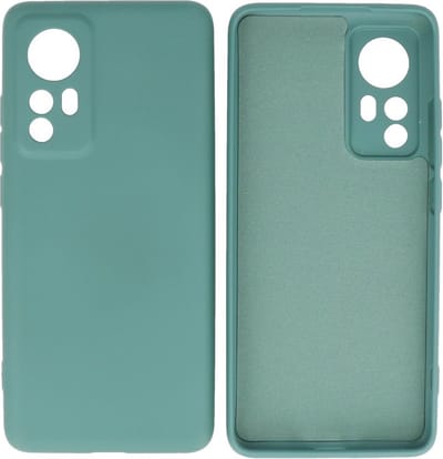 Fashion Backcover Telefoonhoesje - Color Hoesje - Geschikt voor de Xiaomi 12 - Donker Groen