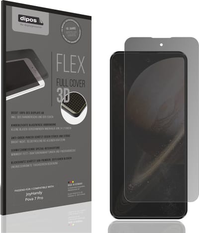 dipos FLEX – Matte Privacy Screenprotector geschikt voor JoyHandy Pova7Pro | Volledige Schermbescherming | Case-Friendly