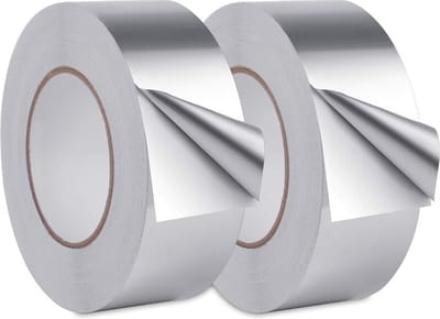 Aluminium plakband - Tape - plakband - afdichtingstape - 2 stuks - 3cm*20m - aluminiumfolie - zilver - waterdichte - Hittebestendig - voor keuken, badkamer, elektricien, metalen oppervlak