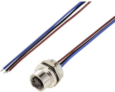 TRU COMPONENTS TC-12833212 Sensor/actuator inbouwbus M12 Aantal polen (sensoren): 3 Bus, inbouw 0.5 m 1 stuk(s)