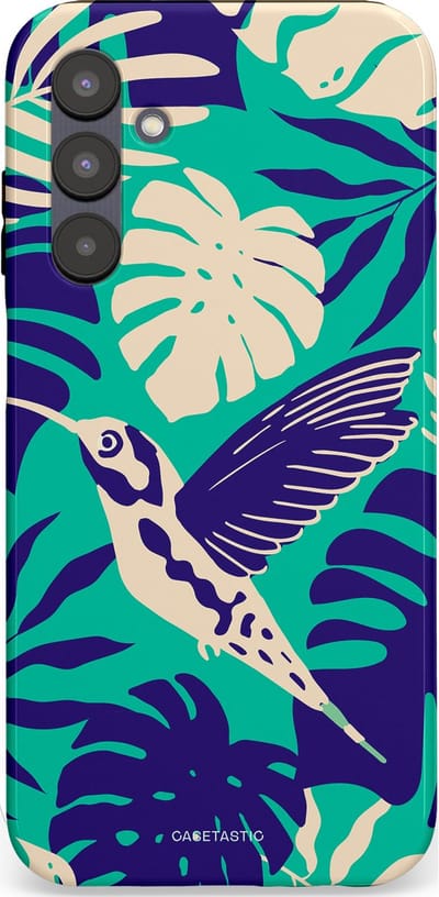 Casetastic Hoesje Geschikt voor Samsung A25 - Stijlvolle Beschermende Duo-layer Case - Paradijs Kolibrie