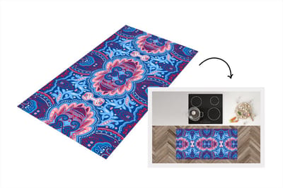 Keukenloper - Loper keuken - Patronen - Bloem - Natuur - 120x60 cm - Keukenloper vinyl