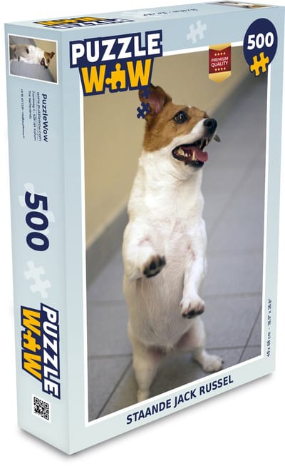 Puzzel Staande Jack Russel hond - Legpuzzel - Puzzel 500 stukjes