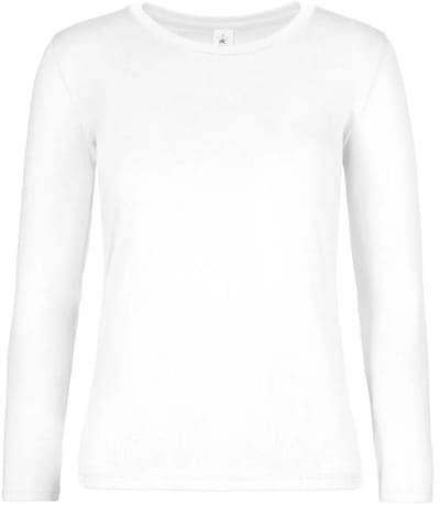 Dames-T-shirt met lange mouwen B&C E190