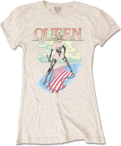 Queen - Mistress Dames T-shirt - S - Creme