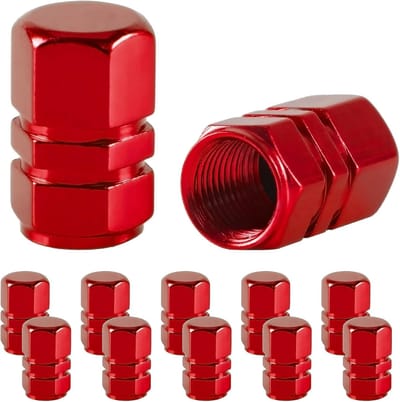 Oneay 12 stuks - Universele ventieldopjes voor auto's, SUV's, fietsen, vrachtwagens en motoren