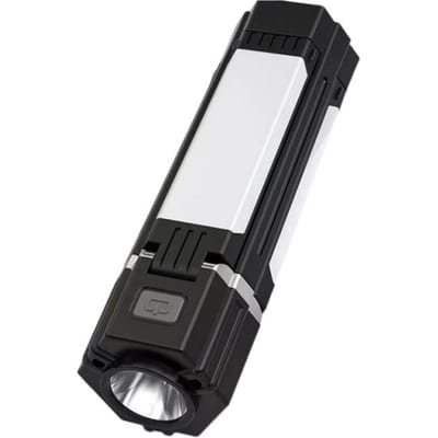 Buiten opvouwbare kampeerlamp met haak Multifunctionele noodwerklamp Tentlamp Kampeerlamp 3000mAh black