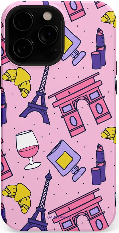 Casetastic Hoesje Geschikt voor Apple iPhone 13 Pro Max Magsafe - Stijlvolle Beschermende Duo-layer Case - Trip to Paris