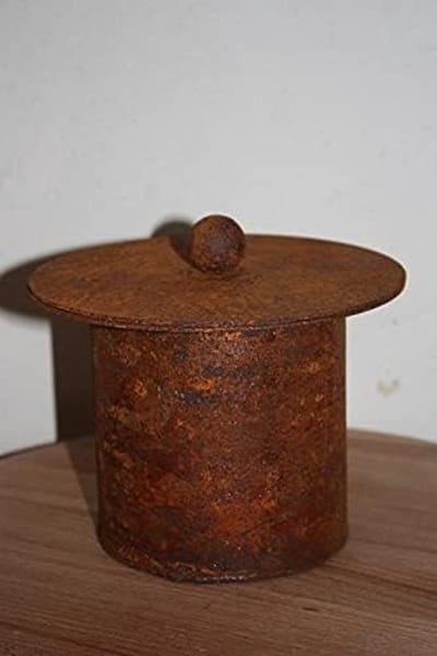 Decoratieve Vuurkorf Patina Ø12cm - Vintage Tuindecoratie en Windlicht