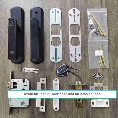 Slim Deurslot - Keyless Entry - Veilig Toegangsbeheer - 5-in-1 Ontgrendelen - 35-50mm Deuren - Zwart