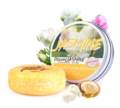 Shampoo Bar - Jasmijn - Jasmine - Natuurlijk en Vegan - 60gr - Bio - Duurzaam - Handgemaakt - Handmade - Milieuvriendelijk - Plantaardig - Rotzooi Vrij