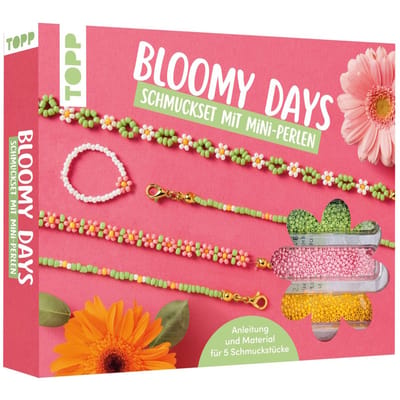 Sieraden set met miniparels "Bloomy Days"