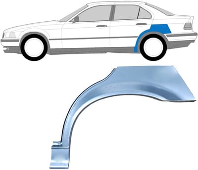 Reparatiepaneel achterspatbord voor BMW 3 E36 1990-2000 / Links / SEDAN