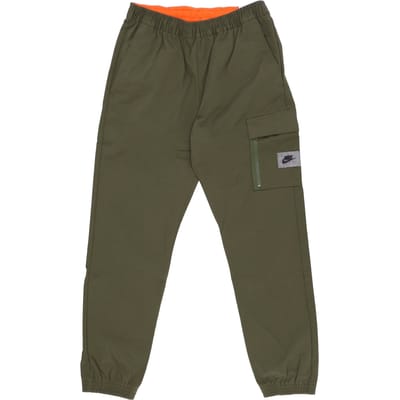 Lange sportkleding heren Spu geweven broek ruw groen/veiligheid oranje/zwart