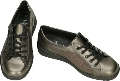 Solidus -Dames - grijs donker - sneakers - maat 39.5