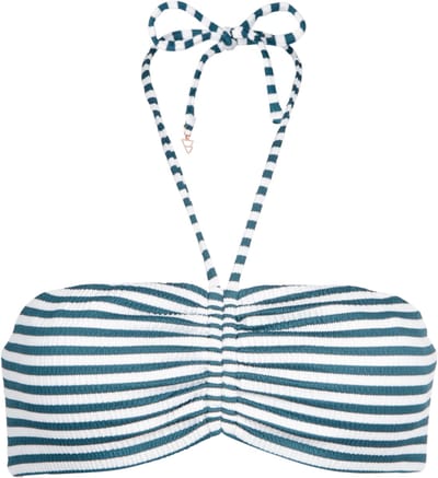 Brunotti - Suus-Stripe - Bikini Topje Snow - Dames - Bandeau Bikini Top - Uitneembare Vulling - Multiway - 34