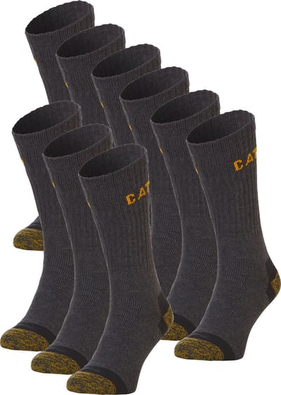 CAT Premium Werksokken Caterpillar Antraciet - 9 paar - Maat 39-42