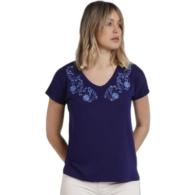 Geborduurd dames-T-shirt Admas