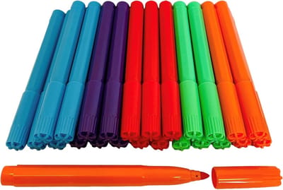 Bingo Vilt Markers - 25 Stuks in 5 Kleuren voor Bingo Flyers en Spellen