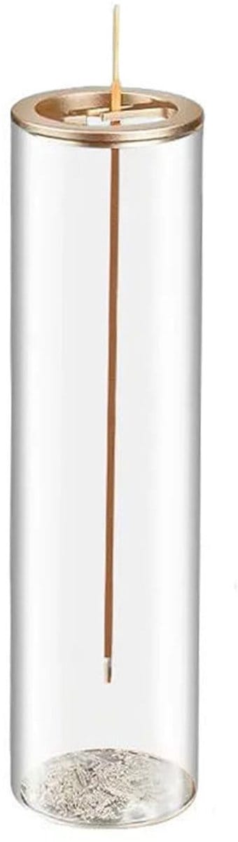 Dailygoods- Wierookhouder Creatief Ontwerp - Wierookbrander - Glazen Houder - Afneembare Asvanger - Meditatie - Ontspanning