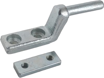 Scharnierpen verzinkt inclusief tegenplaat - 12mm - Bordscharnier - Zijbord scharnier - Novio