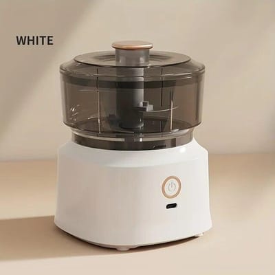 Elektrische Knoflookpers Hakmolen Food Chopper Draadloze Elektrische Vleesmolen Kookmachine Mini Knoflookmixer Keukenaccessoires blauw