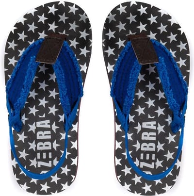 Zebra Boys slipper Stars 23/24 met bandje