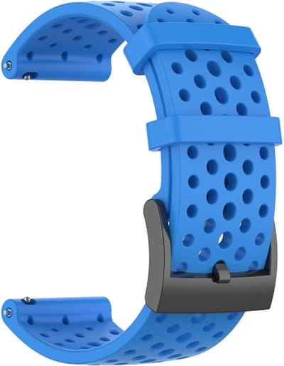 Siliconen bandje - geschikt voor Suunto 9 / 9 Baro - blauw