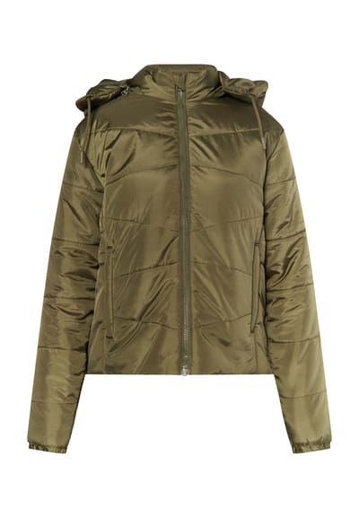 Mymo Licht gewatteerd jack Dames militaire olijf