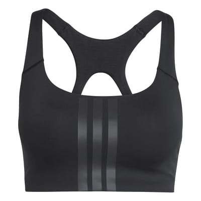 Adidas Optime Workout 3 Stripes Sportbeha Met Medium Impact Zwart XL Vrouw