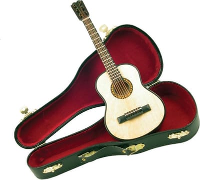 Music Gifts - Miniatuurinstrument akoestische gitaar