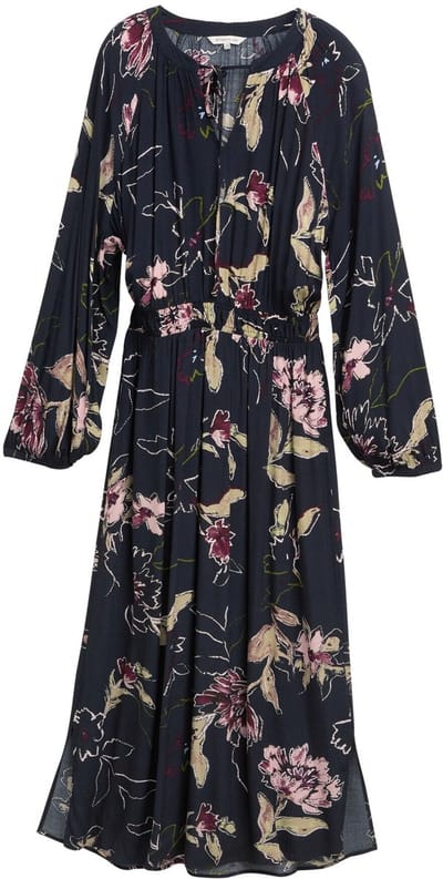 Tom Tailor - Maxi-jurk met bloemenpatroon - Maat 34 - big flower design