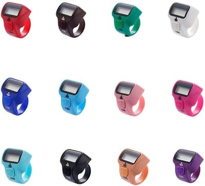 Digitale Teller - Vinger Ring Teller - Nauwkeurig Tellen - LED Verlichting - 7 x 5 x 3 cm - Zwart